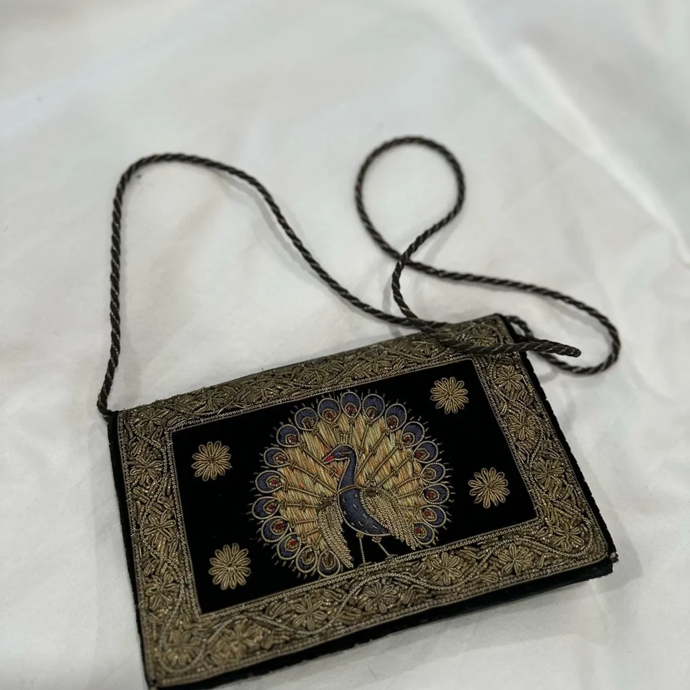 Vintage black Embroided small bag - Picture 4 of 4